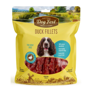 דוג פסט חטיף נתחי חזה ברווז 500 גרם - Dog Fest
