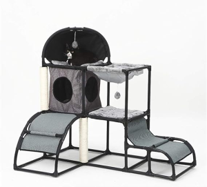 מתקן טיפוס מודולרי לחתולים 120X110X80