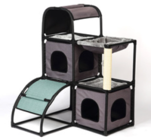 מתקן טיפוס מודולרי לחתולים 120X80X80