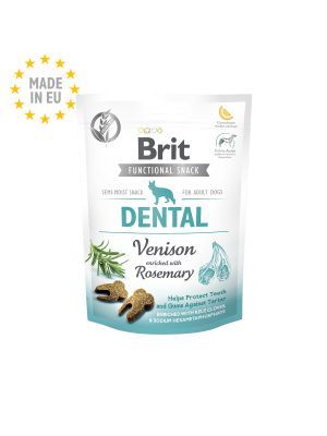 Brit Care Dental – בריט קר חטיף אילוף חצי-לח לתמיכה בשיניים ובחניכיים | 150 גרם