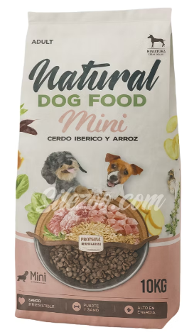 נטורל (Natural Dog Food) - מזון יבש מיני חזיר ועגל - מכיל דגנים 10 קילו