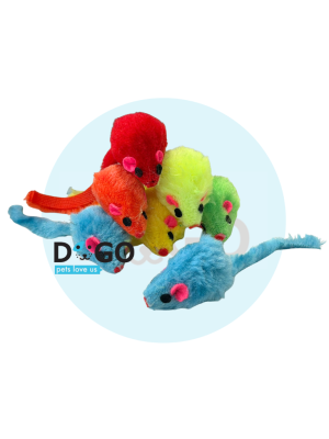 צעצוע עכבר לחתול R FOR PET - משחק גירוי ופורקן אנרגיה (צבעים משתנים)