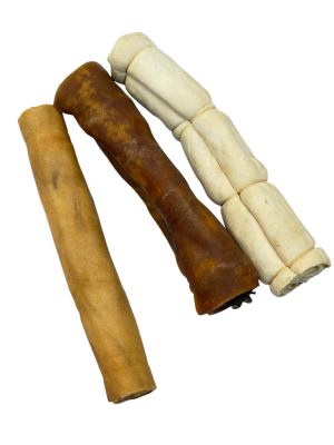 קרניבור חטיף לעיסה טבעי - שלישיית רולים מיקס (לחי) - CARNIVORE