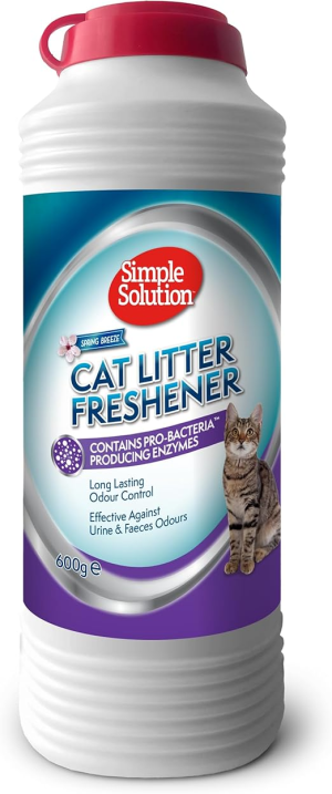 מנטרל ריחות לחול חתולים Simple Solution Cat Litter Freshener | פורמולה פרו-בקטריאלית | 600 גרם