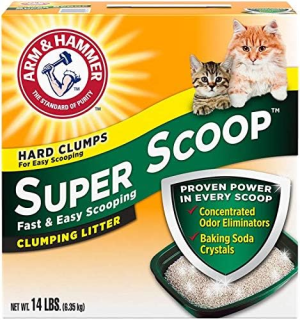 חול מתגבש מנטרל ריחות Arm & Hammer Super Scoop (6.35 ק"ג)