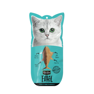 פילה טונה וסיבים Kit Cat Fillet Fresh – חטיף היירבול לחתולים 30 גרם