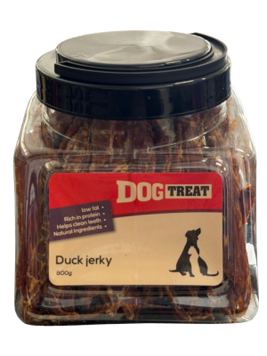 ג'רקי חזה ברווז - מארז חיסכון (800 גרם) - Super Pets