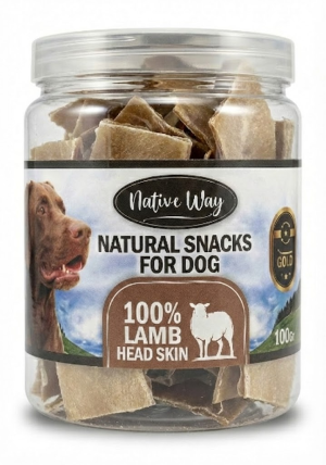 NATIVE WAY חטיף לעיסה טבעי - קרקפת טלה 100 גרם