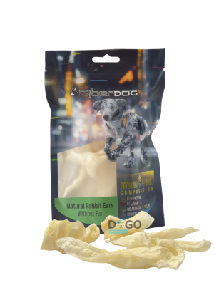 סייבר דוג חטיף לעיסה טבעי אוזני ארנב 25 גרם | CyberDog
