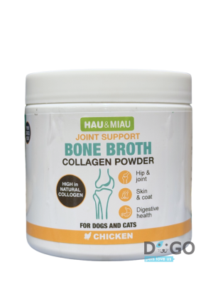 HAU & MIAU (האו ומיאו) אבקת ציר עוף מועשרת בקולגן למפרקים – 100 גרם